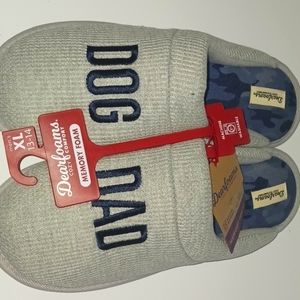 Dearfoam Men's Sleepers Dog Dad Size 13-14